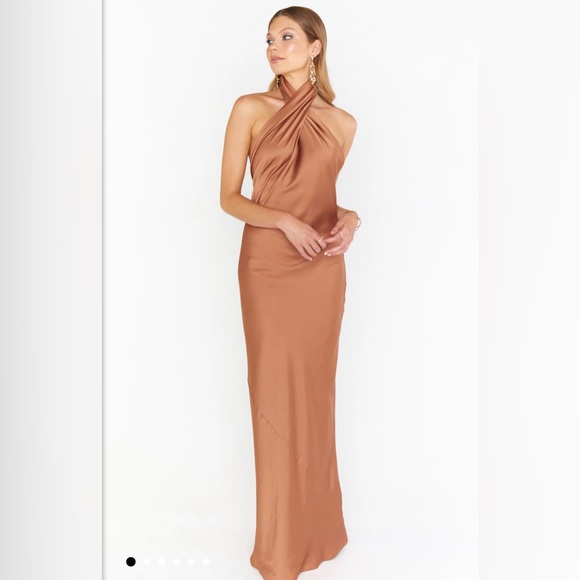 Show Me Your MuMu Jasmine Halter Maxi Dress - Picture 1 of 5